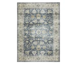 Chairo Blue & Beige Floral Area Rug