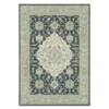 Thornfield Blue & Green Floral Medallion Area Rug, (1.1' X 7.3')