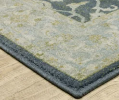 Thornfield Blue & Green Floral Medallion Area Rug, (1.1' X 7.3') -Cuisinart Store 810584875 2