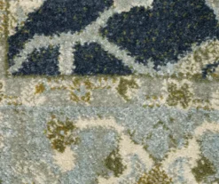 Thornfield Blue & Green Floral Medallion Area Rug, (1.1' X 7.3') -Cuisinart Store 810584875 4