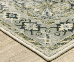 Pamona Ivory & Blue Geometric Medallion Area Rug, (1.1' X 7.3') 7 Pamona Ivory & Blue Geometric Medallion Area Rug, (1.1' X 7.3') -Cuisinart Store 810584881 2