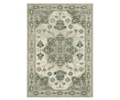 Pamona Ivory & Blue Geometric Medallion Area Rug, (1.1' X 7.3') 8 Pamona Ivory & Blue Geometric Medallion Area Rug, (1.1' X 7.3') -Cuisinart Store 810584881 3