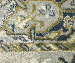 Pamona Ivory & Blue Geometric Medallion Area Rug, (1.1' X 7.3') 9 Pamona Ivory & Blue Geometric Medallion Area Rug, (1.1' X 7.3') -Cuisinart Store 810584881 4