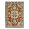 Brimson Rust & Beige Geometric Medallion Area Rug, (5.3' X 7.3')