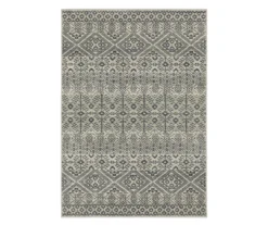 Grandview Blue & Beige Geometric Area Rug, (5.3' X 7.3')