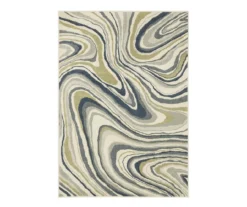 Goodman Ivory & Navy Swirl Area Rug 13 Goodman Ivory & Navy Swirl Area Rug -Cuisinart Store 810584940
