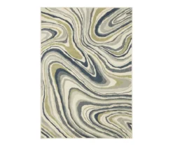 Goodman Ivory & Navy Swirl Area Rug 12 Goodman Ivory & Navy Swirl Area Rug -Cuisinart Store 810584941