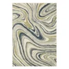 Goodman Ivory & Navy Swirl Area Rug, (6.7' X 9.2')