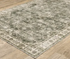 Malakia Charcoal & Brown Floral Lattice Area Rug, (2' X 8')