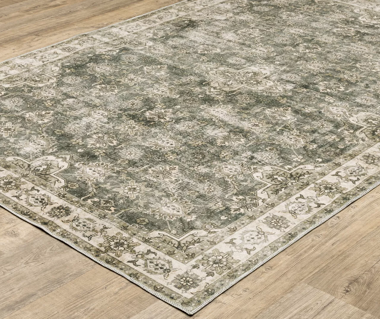 Malakia Charcoal & Brown Floral Lattice Area Rug, (2' X 8') 1 Malakia Charcoal & Brown Floral Lattice Area Rug, (2' X 8')