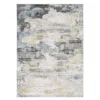Malach Ivory & Beige Abstract Area Rug, (7.6' X 10')