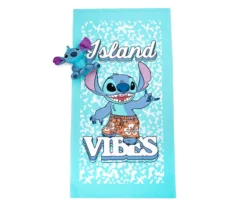"Island Vibes" Lilo & Stitch Blue Bath Towel & Bath Buddy Set -Cuisinart Store 810585230 5