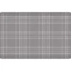 Charcoal Plaid Deluxe Cushion Comfort Kitchen Mat