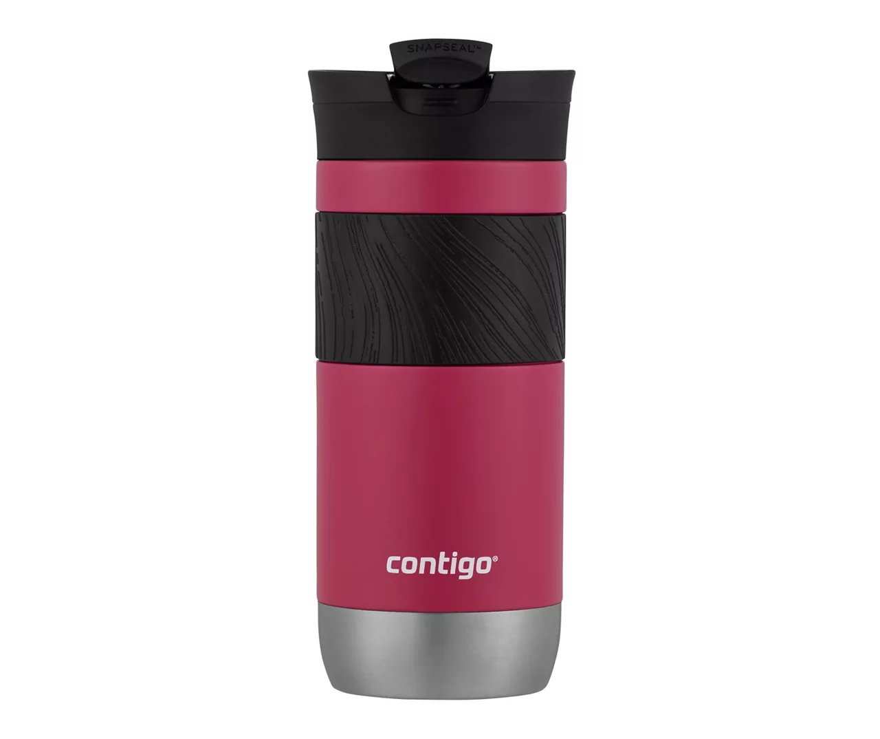 Contigo Pink Byron Stainless Steel Travel Mug, 16 Oz. 2 Contigo Pink Byron Stainless Steel Travel Mug, 16 Oz. - Image 2