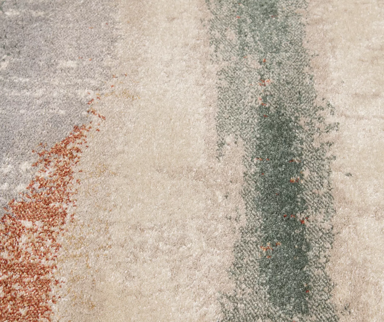 Hadlee Sand, Coral & Green Abstract Area Rug, (5' X 7') 6 Hadlee Sand, Coral & Green Abstract Area Rug, (5' X 7') - Image 6