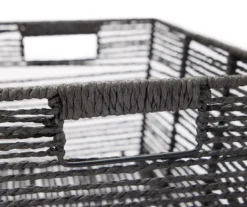 Black Paper Rope Storage Basket, (16") -Cuisinart Store 810586659 810586660 810586891 A8 2