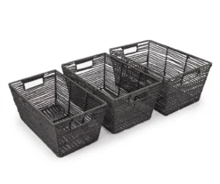 Black Paper Rope Storage Basket, (17") 5 Black Paper Rope Storage Basket, (17") -Cuisinart Store 810586659 810586660 810586891 A8 3 1