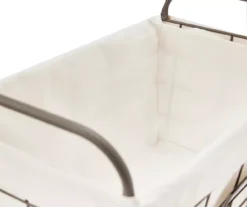 Foundry Black & Beige Metal Small Storage Basket -Cuisinart Store 810586893 810586892 810586894 A8 3 1