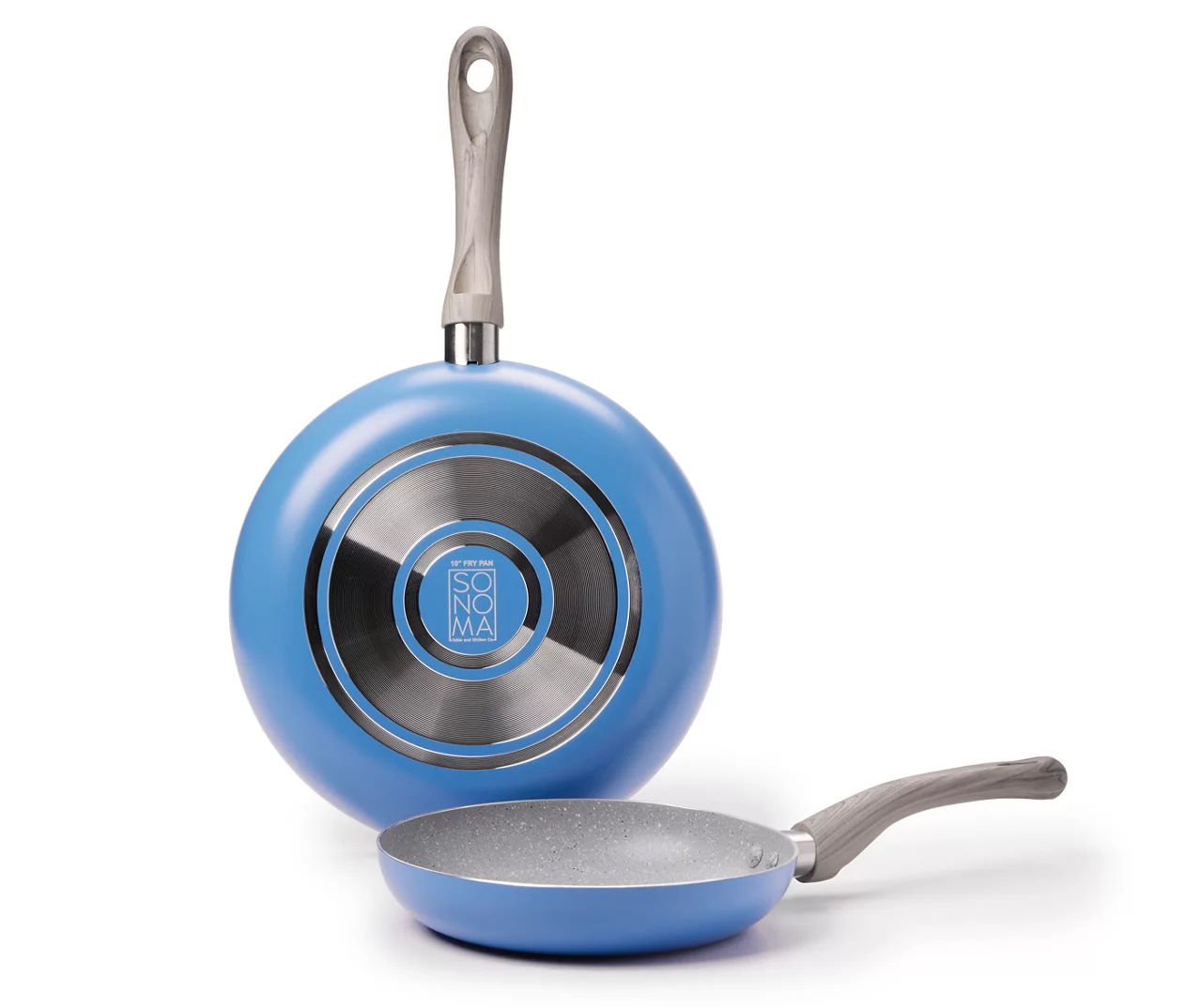 Aqua 10" & 8" Nonstick Fry Pan Set 2 Aqua 10" & 8" Nonstick Fry Pan Set - Image 2