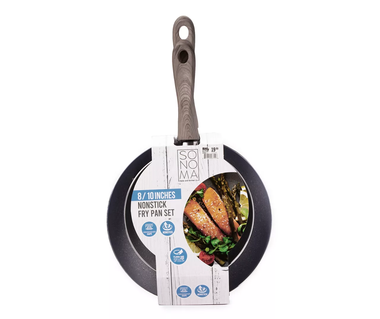Aqua 10" & 8" Nonstick Fry Pan Set 1 Aqua 10" & 8" Nonstick Fry Pan Set