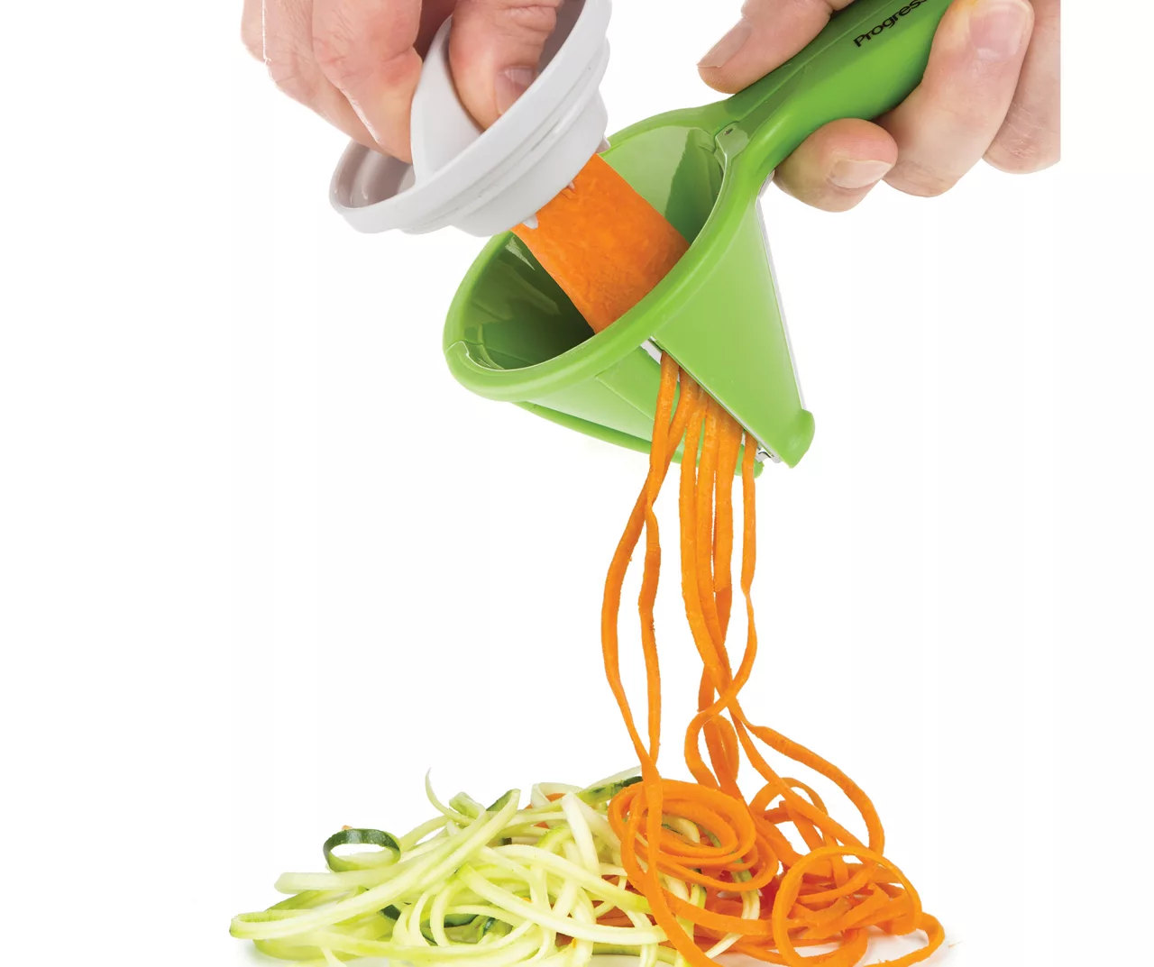 Green Veggie Spiralizer With Handle 2 Green Veggie Spiralizer With Handle - Image 2
