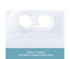 Clear FlexHook Medium-Weight PEVA Shower Liner -Cuisinart Store 810587903 4