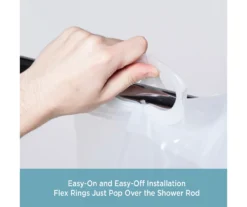 Clear FlexHook Medium-Weight PEVA Shower Liner -Cuisinart Store 810587903 5