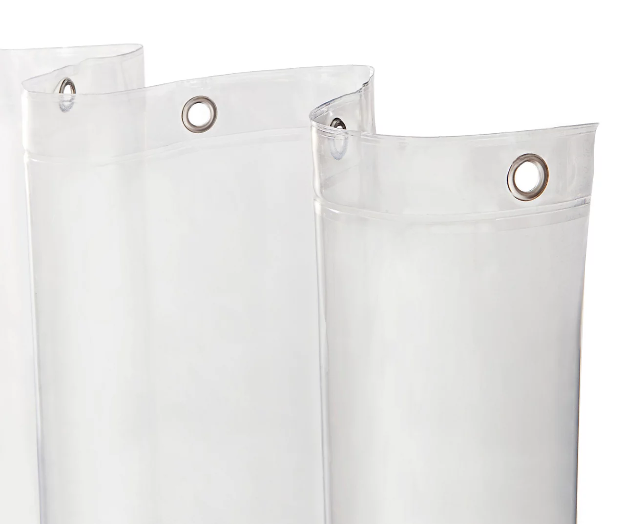 Clear MicroCLEAN Medium-Weight XL PEVA Shower Liner 1 Clear MicroCLEAN Medium-Weight XL PEVA Shower Liner