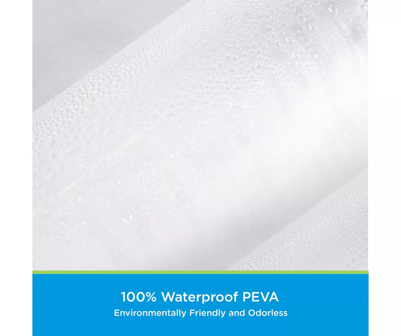 Clear MicroCLEAN Medium-Weight XL PEVA Shower Liner 5 Clear MicroCLEAN Medium-Weight XL PEVA Shower Liner - Image 5