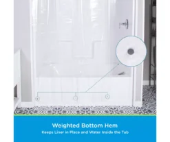 Clear MicroCLEAN Medium-Weight XL PEVA Shower Liner 11 Clear MicroCLEAN Medium-Weight XL PEVA Shower Liner -Cuisinart Store 810587904 6
