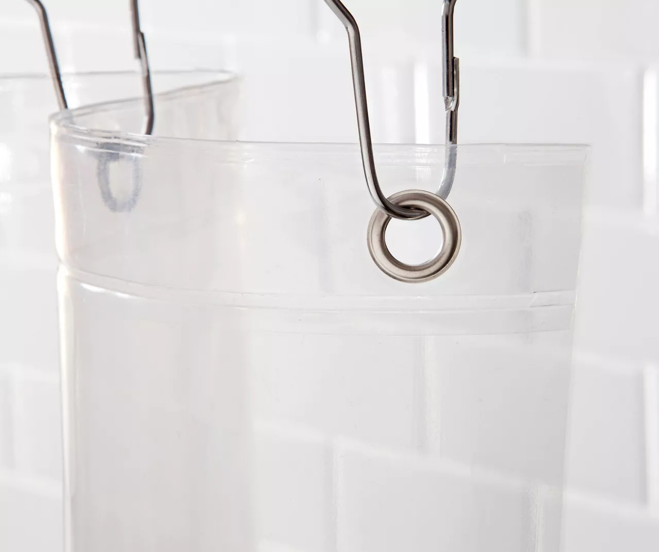 Clear Heavyweight Extra-Long PEVA Shower Liner 2 Clear Heavyweight Extra-Long PEVA Shower Liner - Image 2