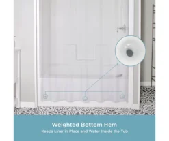 Kenney Medium-Weight PEVA Shower Liner, 2-Pack -Cuisinart Store 810587910 6