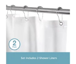 Kenney Medium-Weight PEVA Shower Liner, 2-Pack -Cuisinart Store 810587911 7