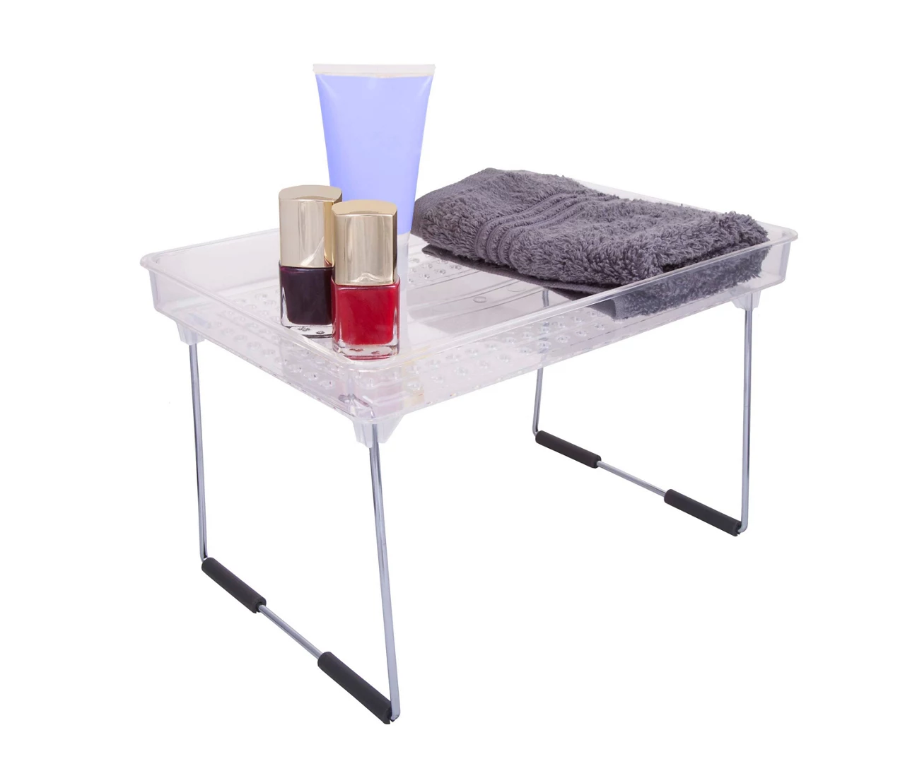 Storage Made Simple Clear Collapsible Stacking Countertop Shelf 2 Storage Made Simple Clear Collapsible Stacking Countertop Shelf - Image 2