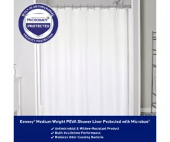 Kenney Microban Medium-Weight PEVA Shower Liner, 2-Pack 24 Kenney Microban Medium-Weight PEVA Shower Liner, 2-Pack -Cuisinart Store 810587928 2