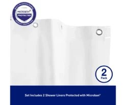 Kenney Microban Medium-Weight PEVA Shower Liner, 2-Pack 30 Kenney Microban Medium-Weight PEVA Shower Liner, 2-Pack -Cuisinart Store 810587928 8