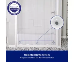 Kenney Microban Lightweight PEVA Shower Liner, 2-Pack 30 Kenney Microban Lightweight PEVA Shower Liner, 2-Pack -Cuisinart Store 810587929 7