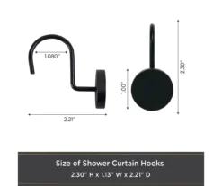 Kenney Resort Portfolio Maldives Shower Curtain Hooks, 12-Pack 19 Kenney Resort Portfolio Maldives Shower Curtain Hooks, 12-Pack -Cuisinart Store 810587932 3