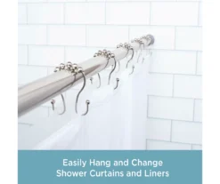 Kenney Beaded Roller Shower Curtain Double Hooks, 12-Pack -Cuisinart Store 810587936 2