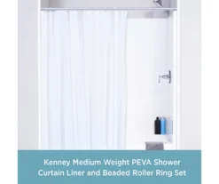 Kenney 13-Piece Medium-Weight PEVA Shower Liner & Roller Ring Set -Cuisinart Store 810587946 2