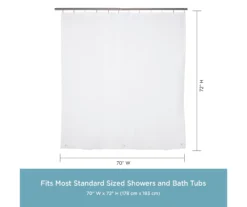 Kenney 13-Piece Medium-Weight PEVA Shower Liner & Roller Ring Set -Cuisinart Store 810587946 3