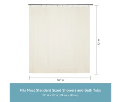 Kenney 13-Piece Medium-Weight PEVA Shower Liner & Roller Ring Set -Cuisinart Store 810587948 3