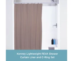 Kenney 13-Piece Lightweight PEVA Shower Liner & C-Ring Set -Cuisinart Store 810587949 2
