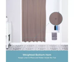 Kenney 13-Piece Lightweight PEVA Shower Liner & C-Ring Set -Cuisinart Store 810587949 5