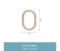 Kenney 13-Piece Lightweight PEVA Shower Liner & C-Ring Set -Cuisinart Store 810587949 6