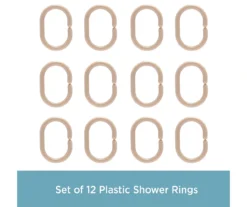 Kenney 13-Piece Lightweight PEVA Shower Liner & C-Ring Set -Cuisinart Store 810587949 7