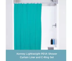 Kenney 13-Piece Lightweight PEVA Shower Liner & C-Ring Set -Cuisinart Store 810587953 2