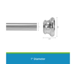 Kenney Twist & Fit Spring Tension Shower Curtain Rod 33 Kenney Twist & Fit Spring Tension Shower Curtain Rod -Cuisinart Store 810587957 3