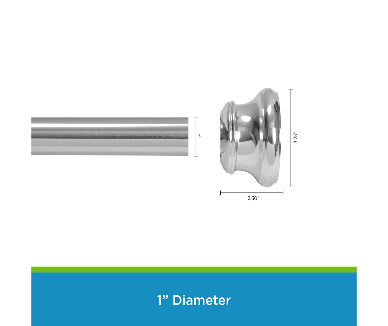 Kenney Twist & Fit Spring Tension Shower Curtain Rod 14 Kenney Twist & Fit Spring Tension Shower Curtain Rod - Image 14