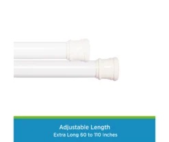 Kenney Twist & Fit Spring Tension Shower Curtain Rod 37 Kenney Twist & Fit Spring Tension Shower Curtain Rod -Cuisinart Store 810587958 3